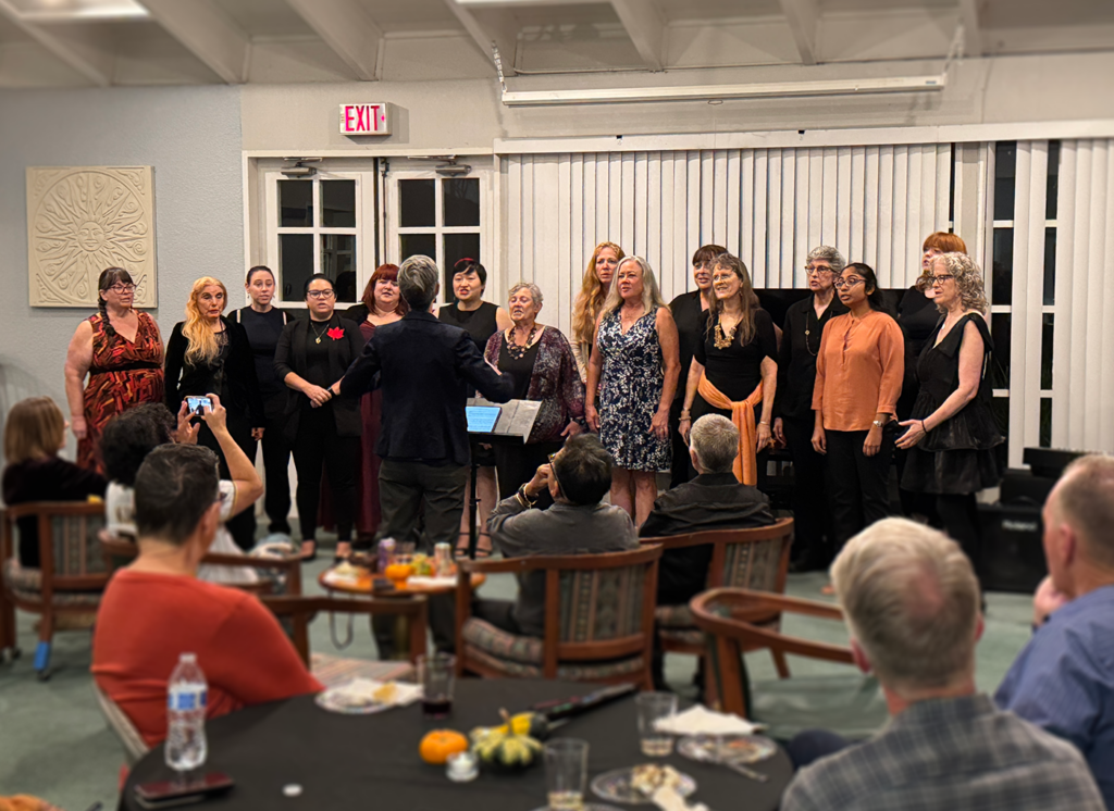  SDWC members sing at the 2024 Donor Soirée