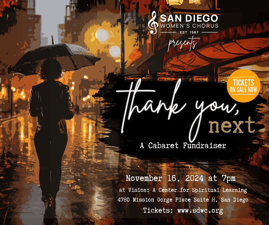 Header graphic for Thank You, Next Cabaret with event information