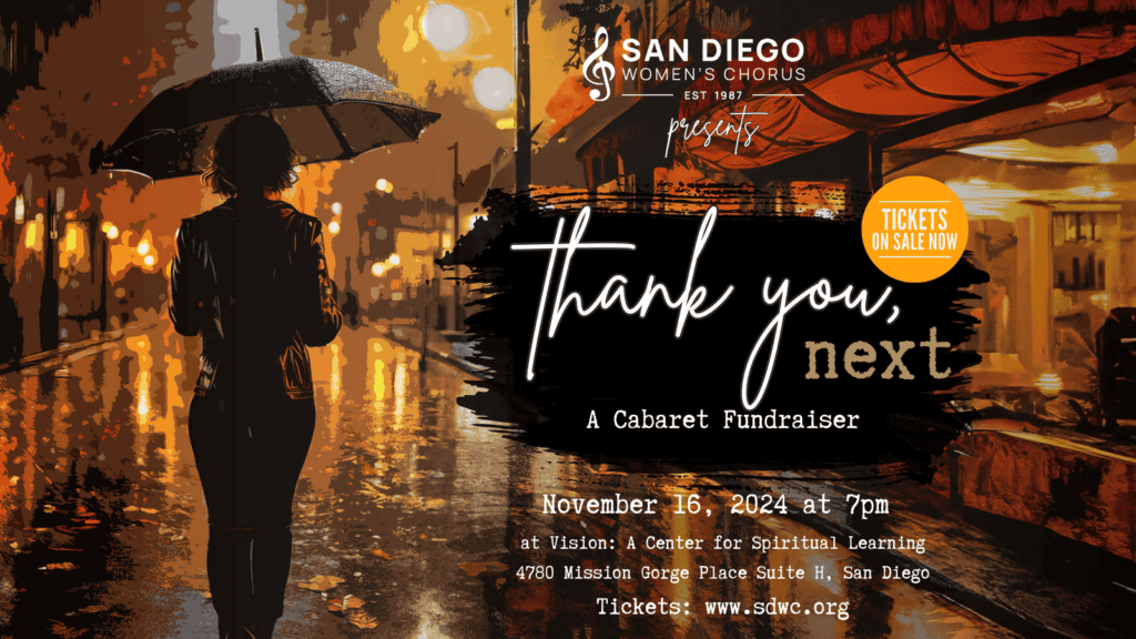 Thank You, Next Cabaret - SDWC's Fall Fundraiser